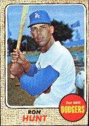 1968 Topps Baseball Cards      015      Ron Hunt